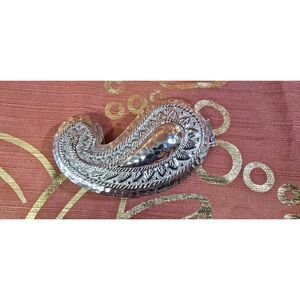 Vintage Dotty Smith Paisley Belt Buckle